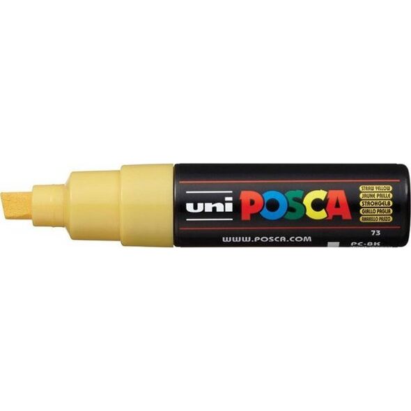 Uni MARKER PLAKATOWY UNI POSCA PC-8K SŁOMIANY ŻÓŁTY