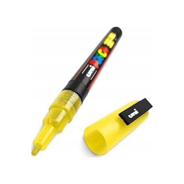 Uni Marker POSCA PC-3ML BROKATOWY ŻÓŁTY