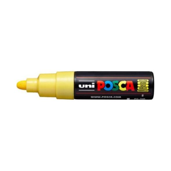 Uni Marker Do Każdej Powierzchni UNI POSCA PC-7M ŻÓŁTY