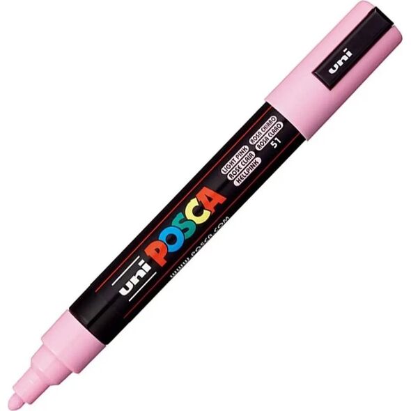 Uni Marker Do Każdej Powierzchni POSCA PC-5M J.różowy