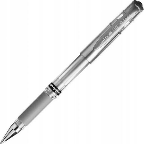 Uni Długopis żelowy Uni-Ball Signo UM-153 Srebrny, 1mm