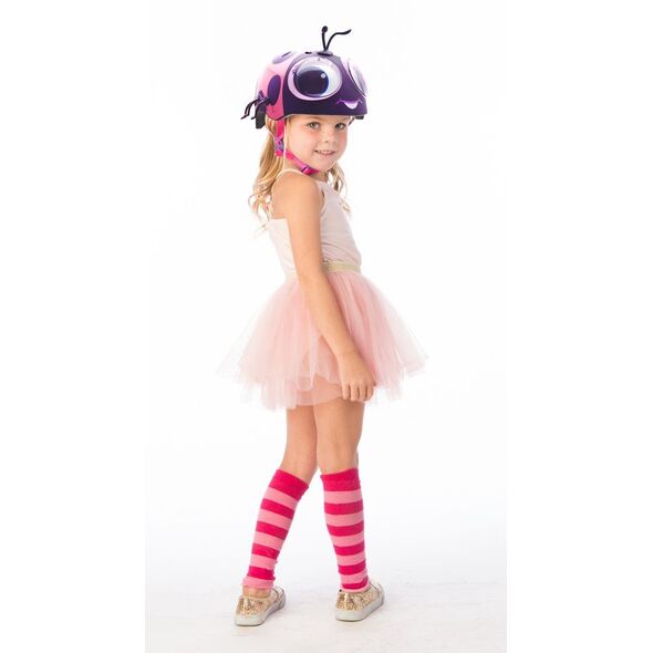 Παιδικό κράνος juniorski RASKULLZ GOOGLY LADY BUG ροζ μέγεθος XS TOODLER FS 3+ (48-52 cm) (NEW)