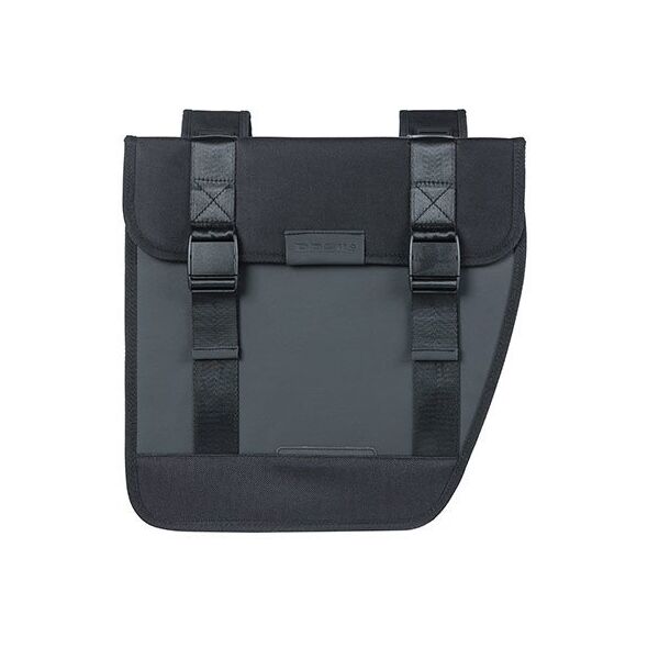 Διπλή αστική τσάντα BASIL TOUR WATERPROOF DOUBLE PANNIER BAG 28L, Universal Bridge System, αδιάβροχη μαύρη (NEW)