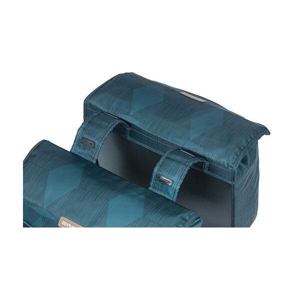 Διπλή τσάντα για σχάρα BASIL ELEGANCE DOUBLE PANNIER BAG 40-49 Universal Bridge System, αδιάβροχη estate blue (NEW)