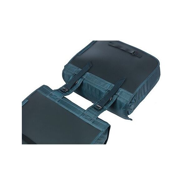 Διπλή τσάντα για σχάρα BASIL ELEGANCE DOUBLE PANNIER BAG 40-49 Universal Bridge System, αδιάβροχη estate blue (NEW)