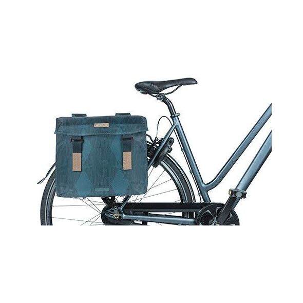 Διπλή τσάντα για σχάρα BASIL ELEGANCE DOUBLE PANNIER BAG 40-49 Universal Bridge System, αδιάβροχη estate blue (NEW)