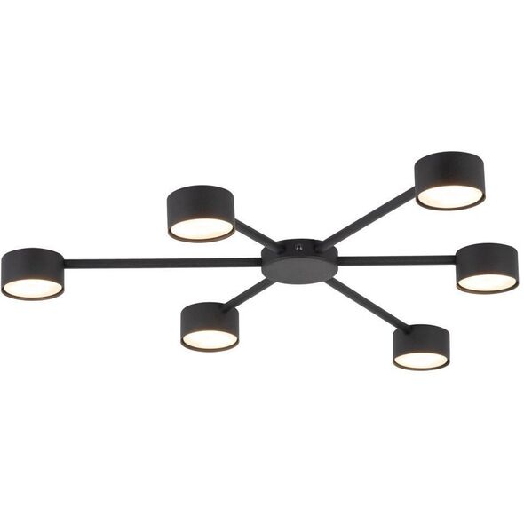 Φωτιστικό οροφής Tk Lighting Avia 4692 6x10W GX53 μαύρο