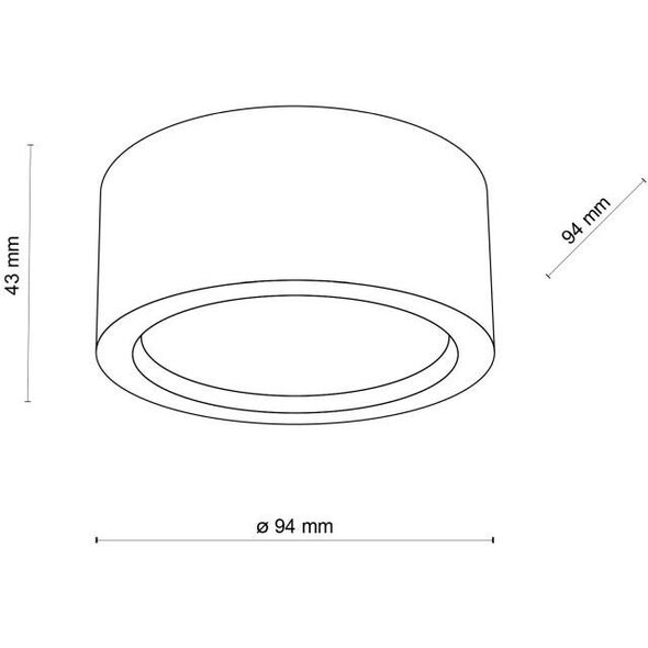 Φωτιστικό οροφής TK Lighting Eve 10123 spot 1x11W GX53 ξύλινο