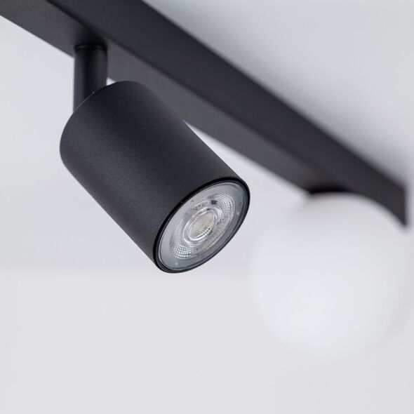 Φωτιστικό οροφής TKKRYWULT Vox 10000 1x10W GU10 1x6W G9 μαύρο/λευκό