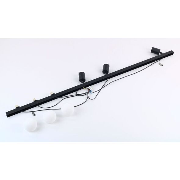 TK Lighting Vox 10003 πλαφονιέρα λάμπα οροφής 3x10W GU10 3x6W G9 μαύρο/λευκό