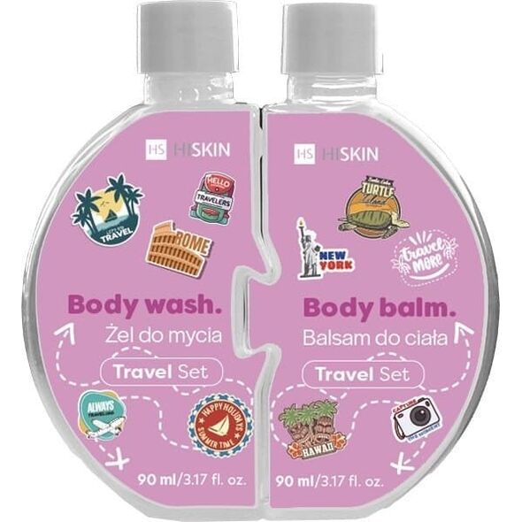 HISKIN Puzzle Body Τζελ καθαρισμού + Λοσιόν σώματος 2 x 90 ml