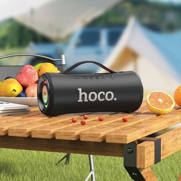 Ηχείο bluetooth LED 2 x 20W 4h Hoco HA10 μαύρο
