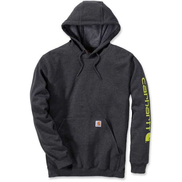 Φούτερ Carhartt Mid Signature Sleeve Logo Carbon