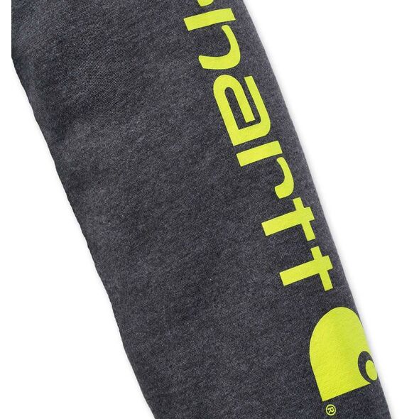 Φούτερ Carhartt Mid Signature Sleeve Logo Carbon
