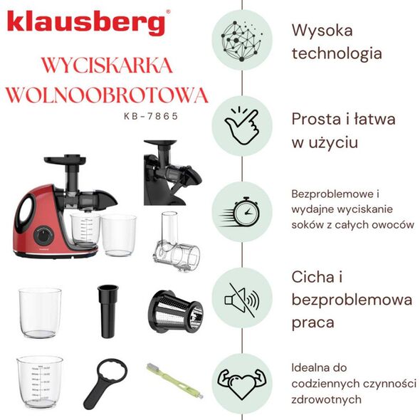 ΑΠΟΣΤΑΚΤΗΡΑΣ ΧΥΜΟΥ ΑΡΓΗΣ ΠΙΕΣΗΣ KLAUSBERG KB-7865