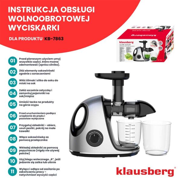 ΑΠΟΧΥΜΩΤΗΣ ΑΡΓΗΣ ΠΙΕΣΗΣ KLAUSBERG KB-7863