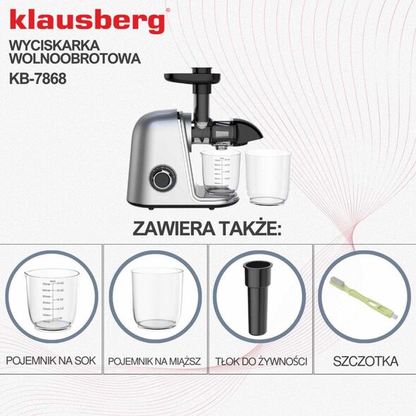 ΑΠΟΣΤΑΚΤΗΡΑΣ ΧΥΜΟΥ ΑΡΓΗΣ ΠΙΕΣΗΣ KLAUSBERG KB-7868