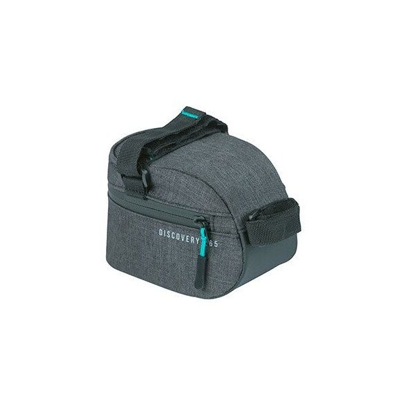 Torebka podsiodłowa BASIL DISCOVERY 365D FRAME BAG M 1L, mocowanie na paski, wodoodporna black melee (NEW 2024)