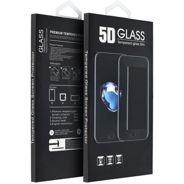 5D Full Glue Tempered Glass - για iPhone 13 Pro Max / 14 Plus (MATTE) μαύρο