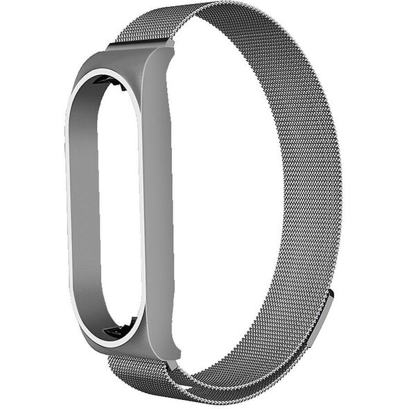 Μεταλλικό λουράκι METAL για XIAOMI Mi Band 5 / 6 ασημί (02)