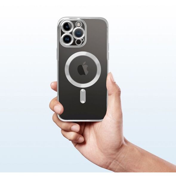 Θήκη ELECTRO MAG COVER συμβατή με MagSafe για IPHONE 13 Pro ασημί