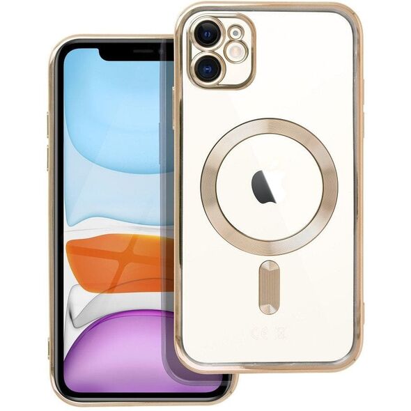 Θήκη ELECTRO MAG COVER συμβατή με MagSafe για IPHONE 11 χρυσό