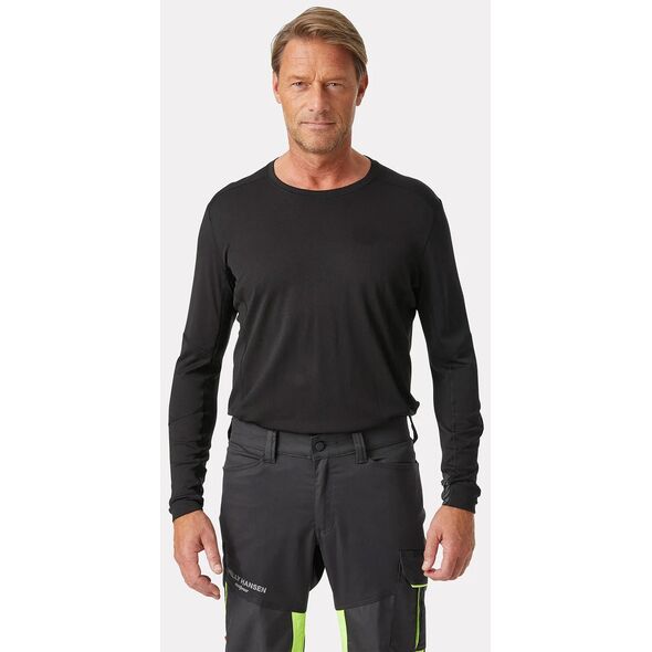 Koszulka Termoaktywna Helly Hansen Lifa Black