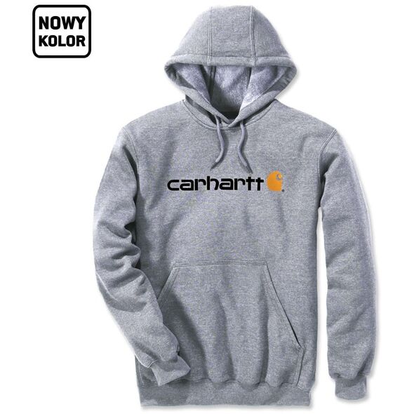 Bluza Carhartt Signature Logo Midweight Grey