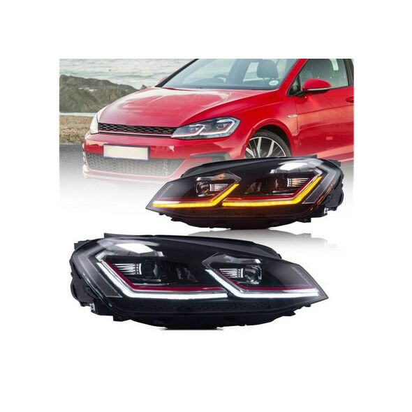 Lampy Volkswagen Golf 7 Przód Red