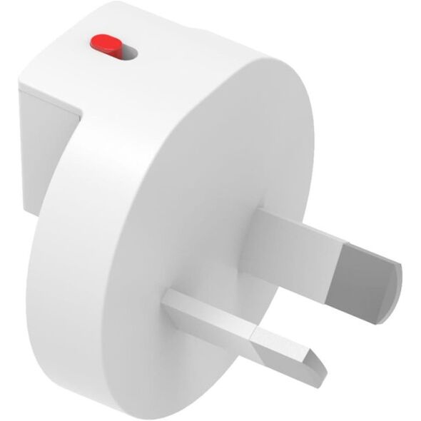 Προσαρμογέας ταξιδιού 4smarts Worldplug για GaN Flex, Hybrid Charger 6in1, FlatPlug Slim (UK, EU, AU) 3 τεμάχια λευκό