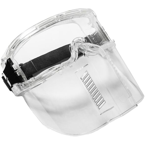 SAFETY GLASSES WITH FACE SHIELD SILVER