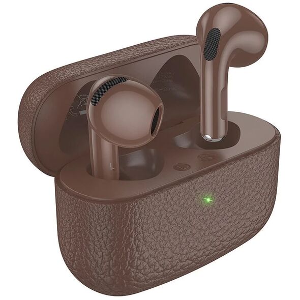 HOCO słuchawki bezprzewodowe bluetooth TWS EQ15 brązowe