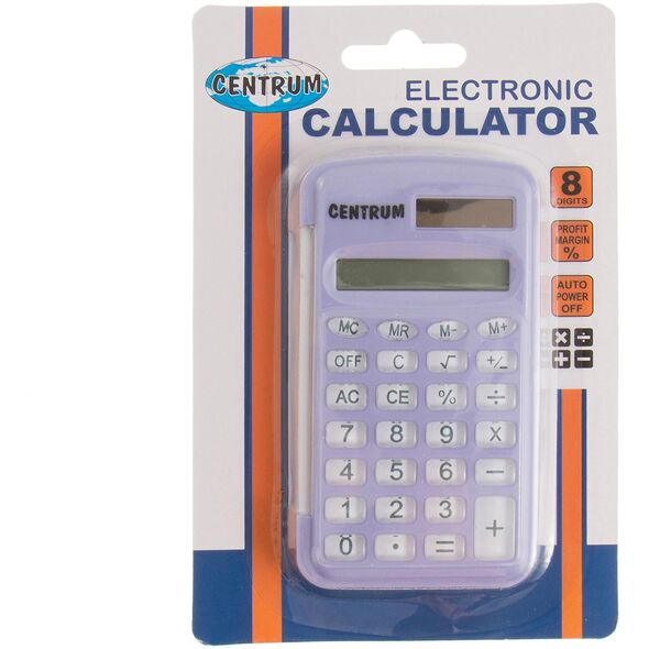 Καλκουλάτορας Centrum Καλκουλάτορας τσέπης 105x57x12mm CENTRUM 80406 ηλιακός + κουμπόμπαταρία