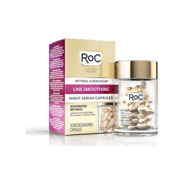 RoC RoC Retinol Correxion Line Smoothing Advanced Retinol Night Serum Capsules Serum do twarzy 10,5ml