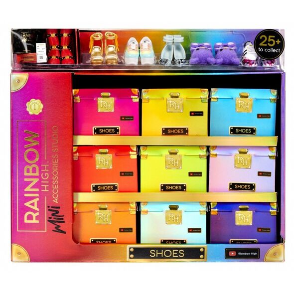 Αξεσουάρ Rainbow High Παπούτσια βιτρίνα 27 τεμάχια