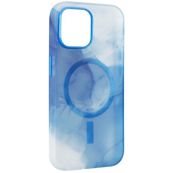 iPhone 15 Puro AQUA Flexible Plastic Case - MagSafe Compatible - BLUE