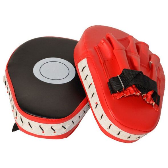 Tarcza Treningowa Rękawica Pad Kick Boxing Łapa Trenera Czerwona