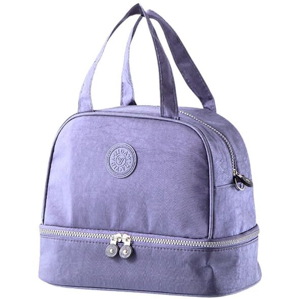 Torba Termiczna Izolacyjna Śniadaniowa Pas z Regulacją Fioletowa 27cm