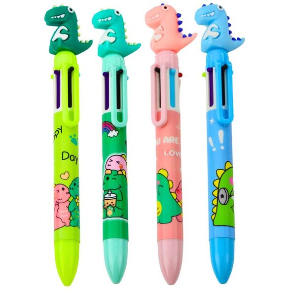 Długopis Figurka Dinozaura Wielokolorowy 0.7mm