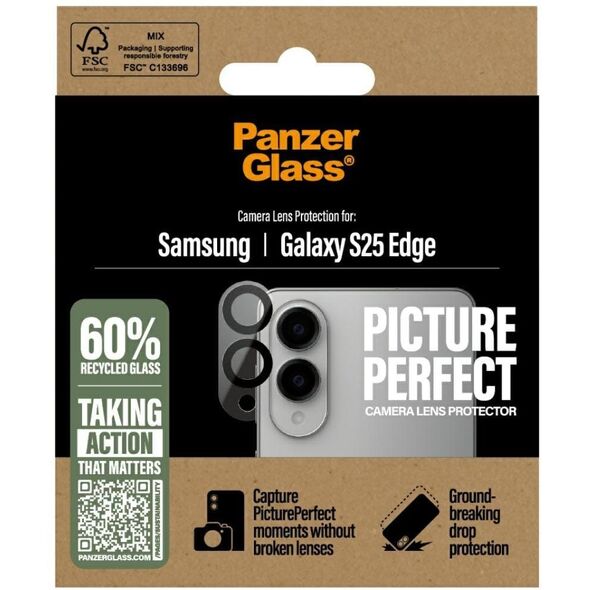 Szkło hartowane na obiektyw PanzerGlass  PicturePerfect Lens Protector do Samsung Galaxy S25 Edge