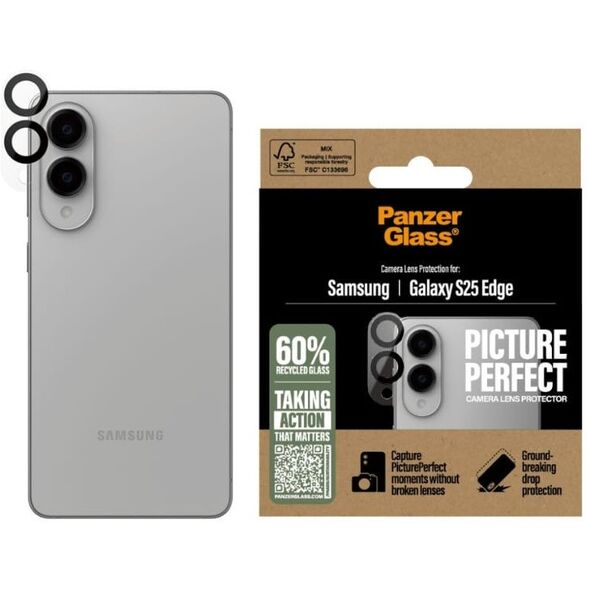 Szkło hartowane na obiektyw PanzerGlass  PicturePerfect Lens Protector do Samsung Galaxy S25 Edge