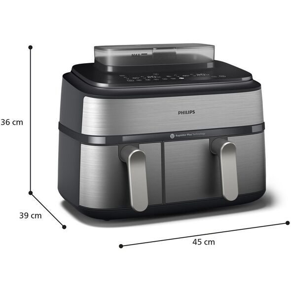 Philips 5000 Series NA555/00 Heißluftfritteuse schwarz