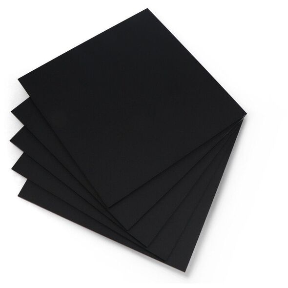 Plexi czarna matowa wylewana - 3mm - 200x200mm - 5szt.}