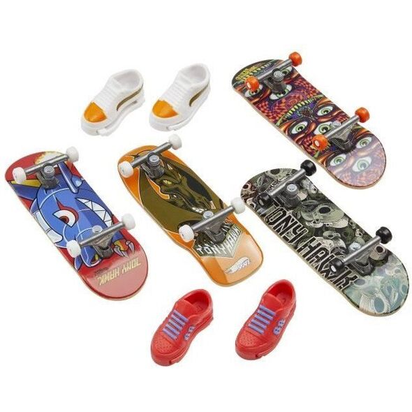 Hot Wheels Skate Fingerboard & Shoe - finger skateboard, 4 pcs.