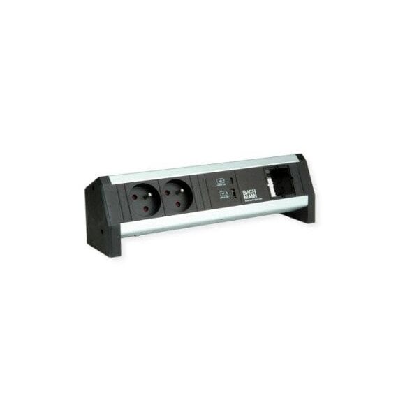 BACHMANN DESK 2xUTE 1xUSB A&C 22W 1xCM GST18