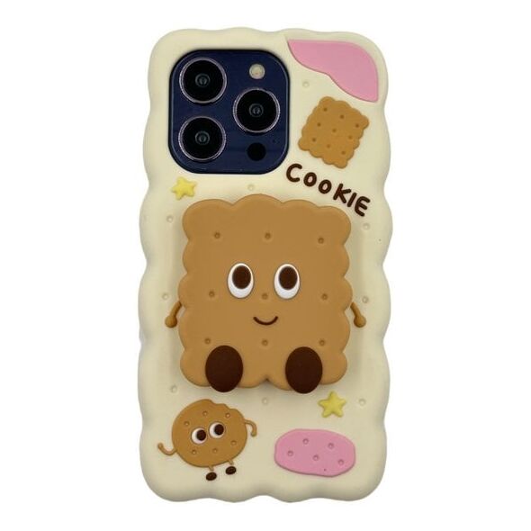 ETUI CASE 3D COOKIE Z PODSTAWKĄ IPHONE 15 standard