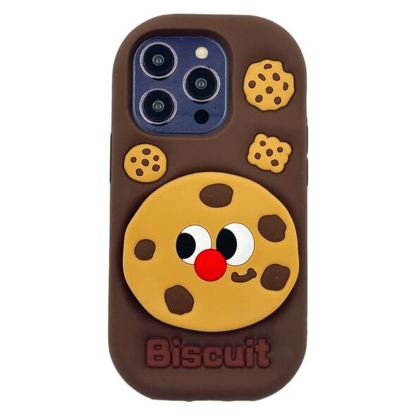 ETUI CASE 3D BISCUIT Z PODSTAWKĄ IPHONE 14 standard