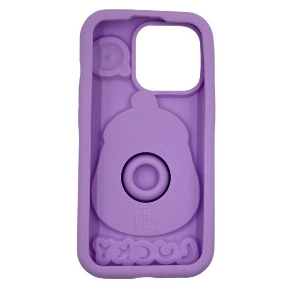 ETUI CASE 3D BAKŁAŻAN Z UCHWYTEM IPHONE 14 standard