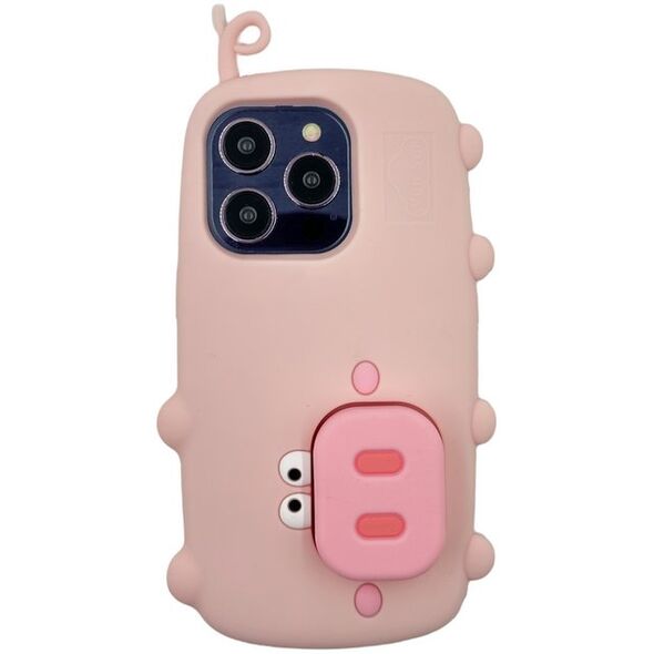 ETUI CASE 3D PIG Z PODSTAWKĄ IPHONE 16 PRO standard