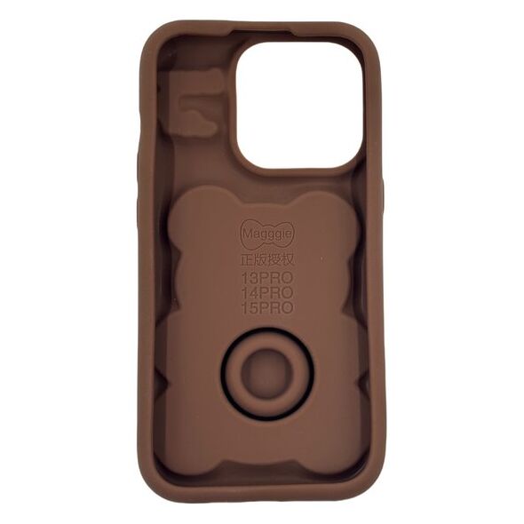 ETUI CASE 3D BEAR Z UCHWYTEM IPHONE 15 PRO standard
